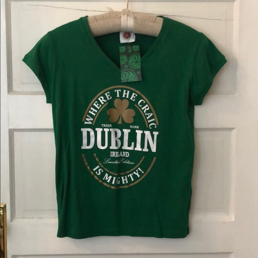 Green Dublin T-shirt Large NWT St Patrick’s Day 💚